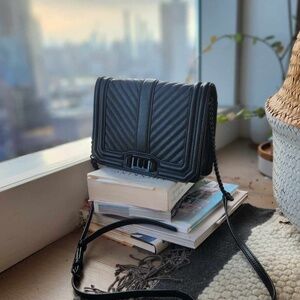 Rebecca Minkoff - Chevron Quilted Small Love Crossbody